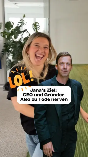 Ein weiterer Spruch und Jana hätte ihren Job verloren 😜😂 #greenit #fun #work #nachhaltigkeit #gklasse