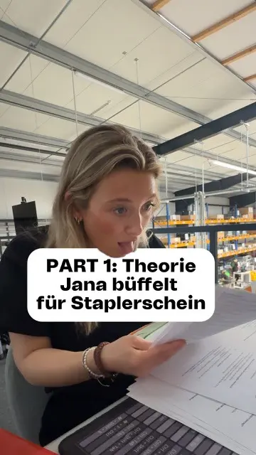 Jana macht einen Staplerschein Pt 1 👷‍♀️ #greenit #fun #work #gklasse (Anzeige unbezahlt 😁)