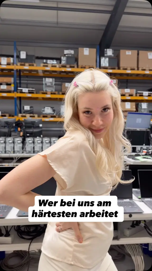 Wer bei uns am härtesten arbeitet… ist ja klar #greenit #fun #work #fyp