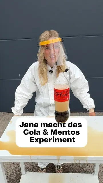 Hochgefährliches Cola mit Mentos Experiment 👩‍🏫💥