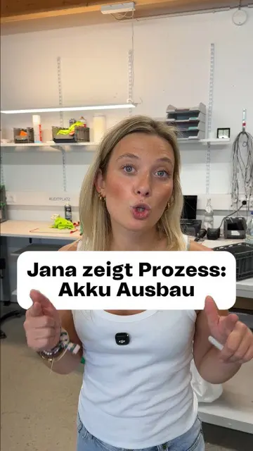 Diana und Jana bauen einen Akku aus 🔋#greenit #fun #work